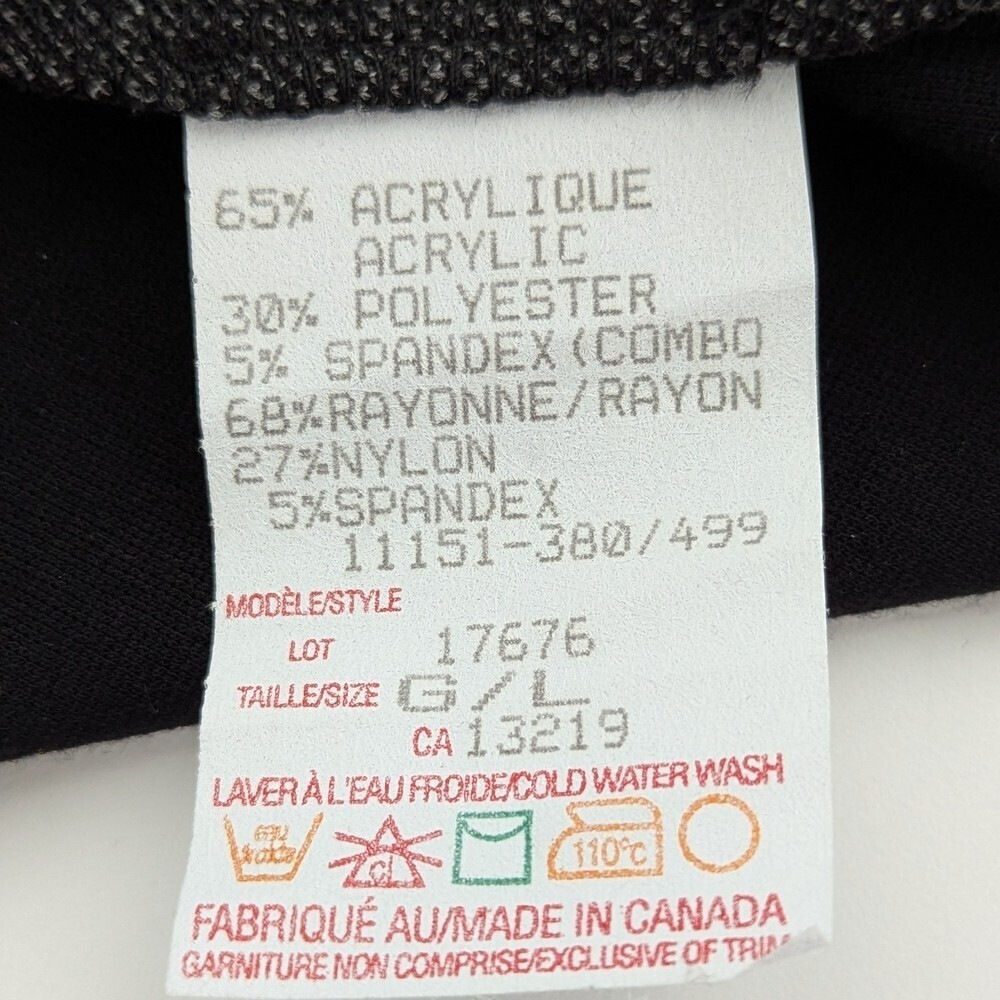 Chic Women's (Large) Black & Gray Asymetrical Open-Front Blazer/Jacket - Picture 10 of 11